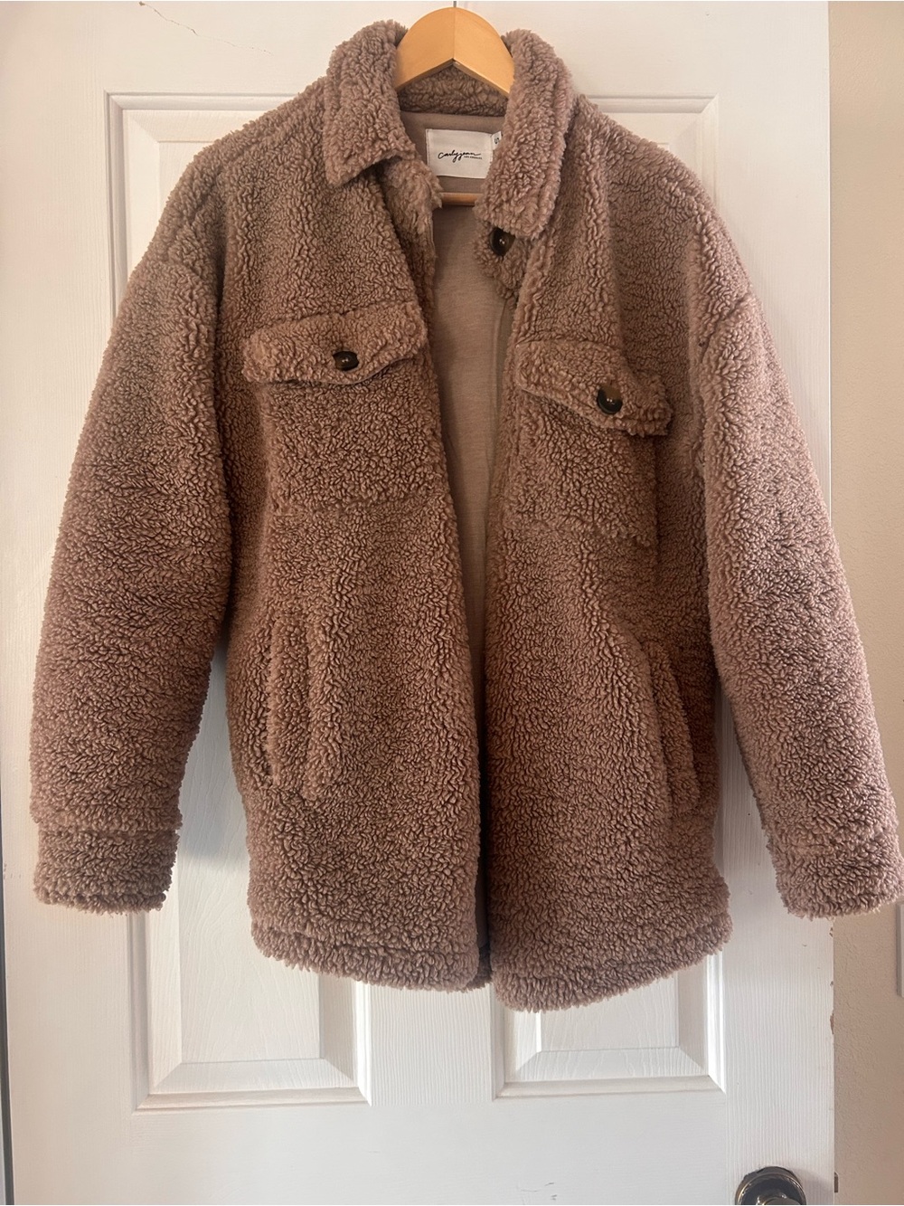 Carly Jean Los Angeles Teddy Jacket- Size Small